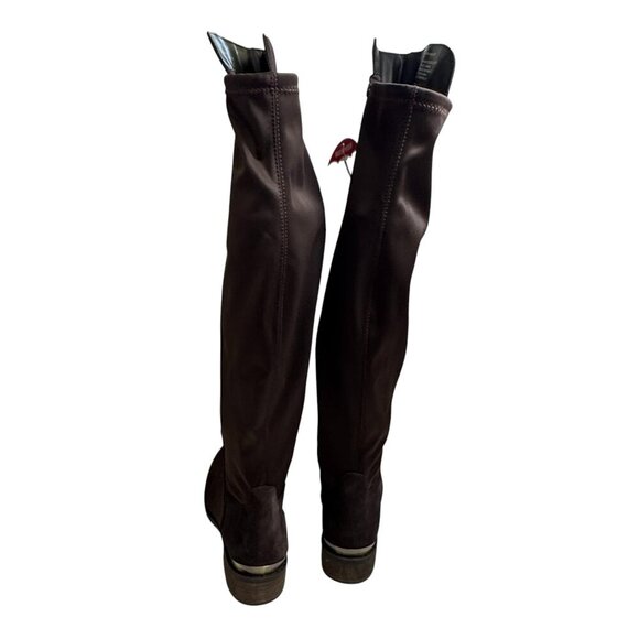 NEW Blondo Valina Boot Over The Knee Waterproof Java Brown Suede Size 7 - Picture 5 of 8